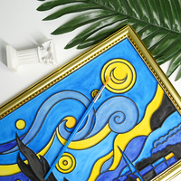 Nuevo producto, cree su propio arte de terciopelo 3D, juegos de Arte de dibujo DIY, marco de lienzo de pintura con juego de pintura acrílica