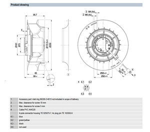 Ventilador EC ebm-papst R3G250-RE09-12 de 250 mm para Sistemas HVAC, Aplicaciones Compactas de Manejo y Enfriamiento de Aire - Product Image 4