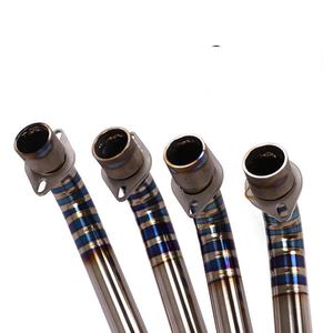 Tuyau de liaison intermédiaire avant en titane intégral de 51 mm pour échappement de moto, en acier inoxydable, pour CBR650 CB650R CB650F - Product Image 3