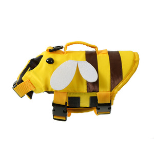 Gilet de sauvetage réglable pour <span class=keywords><strong>chien</strong></span> avec poignée de sauvetage, motif requin et abeille mignon, vêtements de natation haute flottabilité pour chiens - Product Image 6