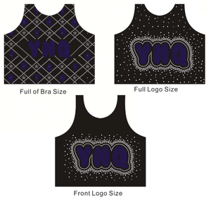 Precio de fábrica Cheer Bling Hotfix Iron-On Rhinestone Diseño para ropa para camisetas Sujetadores Uniformes Tank Tops - Product Image 4