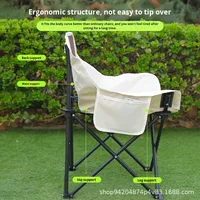 Chaise de lune d'extérieur à dossier haut, ensemble de chaise et table pliante portable, camping, pique-nique, stand, loisirs, fabricant d'emballage personnalisé