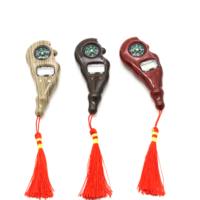 Compteur numérique électronique Tasbih en ABS imitation bois avec lumière LED, boussole et rétroéclairage pour la prière musulmane