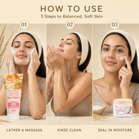 TWG RTS Crème hydratante au riz et nettoyant visage hydratation intense, adoucissant doux, nourrissant, ensemble de soins du visage, best-seller