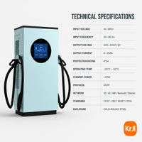 Chargeur rapide DC intelligent pour camions électriques commerciaux 120KW160kW240KW avec OCPP