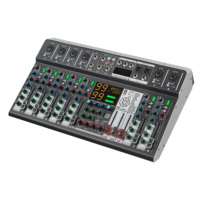 Console de mixage audio professionnelle 6/8 canaux avec effets DSP et interface USB pour diffusion en direct et spectacles sur scène
