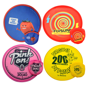 Ngoài Trời Thăng Hoa Trống Có Thể Gập Lại Fan Với Pouch Bay Đĩa Trẻ Em Đồ Chơi <span class=keywords><strong>Nylon</strong></span> Vòng Đĩa Bay - Product Image 3