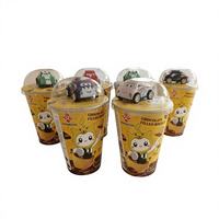 Lot de biscuits jouets en gros avec mini-cupule de course à rétrofriction, ensemble cadeau pour enfants