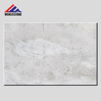 Dalle de marbre blanc naturel sur mesure, polie, moderne, écologique, pour comptoirs de cuisine et îlots de salle de bain, vente en gros