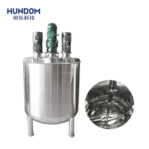 Industrieller Vakuum-Farb misch behälter reaktor aus rostfreiem Stahl mit Ex-Motor-Rührwerken