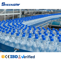 Ligne Complète Automatique pour la Production d'Eau Minérale en Bouteilles PET, Machine de Remplissage pour Petites Bouteilles d'Eau Pure