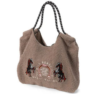 กระเป๋าโท้ทปักลายคุณภาพสูง ดีไซน์สวยงาม เป็นมิตรต่อสิ่งแวดล้อม ผลิตจากโพลีเอสเตอร์ สำหรับใส่ของช้อปปิ้ง ขายส่ง - Product Image 6