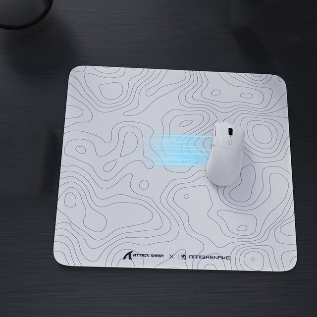 ATTACK SHARK CM05 Tempered Glass Surface Anti slip Gaming Mouse Pad Gaming Waterproof Glass Mouse Pad
