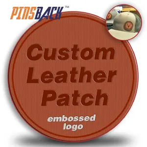 Leder patch custom gummi patches für kleidung geprägte logo custom machen jeans marke label logo tag für jeans leder patch