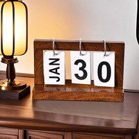 Ornement Rectangle en plastique moderne Simple de Style nordique calendrier d'étude créatif écologique décoration de bureau de bureau