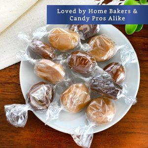 Emballages en cellophane transparents naturels et recyclables (600 pièces 3,5x5 pouces) pour caramels, <span class=keywords><strong>chocolat</strong></span>, <span class=keywords><strong>nougat</strong></span> et sucettes - Product Image 4