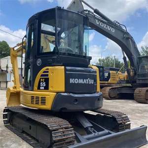 Máquinas de Ingeniería para Construcción de Carreteras de Segunda Mano de Alta Calidad, Excavadora Komatsu Usada Pequeña PC 56 de 5 Toneladas, Miniexcavadora PC55 - Product Image 4