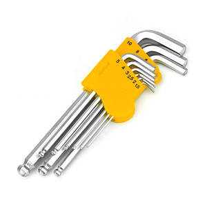 1.5 à 9Mm prix d'usine outil de quincaillerie en acier trempé longue <span class=keywords><strong>clé</strong></span> <span class=keywords><strong>Allen</strong></span> de Type L <span class=keywords><strong>clé</strong></span> hexagonale - Product Image 1