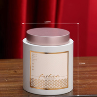 Boîte en fer blanc personnalisée avec logo, surface texturée multicolore, de qualité alimentaire, pour emballage de thé, biscuits et snacks, avec couvercle en dôme (Fujian)