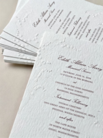 Invitaciones de Boda Personalizadas en Papel de Algodón con Relieve 3D, Papel y Cartulina Premium, Impresión de Logotipo Personalizado, Modelo 465
