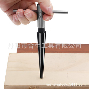 รีมเมอร์งานไม้แบบเรียว 3-16 มม. เหล็กกล้าคาร์บอน ด้ามกลม สำหรับเครื่องเจาะไฟฟ้า เครื่องมือขยายรู - Product Image 4