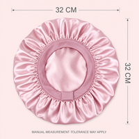 Bonnet de nuit pour cheveux avec bande élastique réglable 32x32cm Rose Lotus Eloria ZS2604 Quatre Saisons Fournisseur en gros OEM ODM