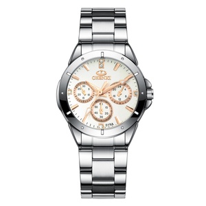 CHENXI 019A Reloj de Cuarzo Casual Cronógrafo con Esfera Grande Verde, Calendario, Temporizador, Logotipo Personalizado, Caja de Aleación, Correa de 18 mm para Parejas, Hombres y Mujeres - Product Image 6