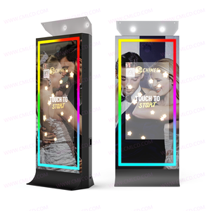 Chuyên nghiệp tháp Photo Booth 72 "gương DSLR Máy ảnh photo Booth với 43" 4K màn hình cảm ứng đám cưới cho thuê thiết bị photobooth - Product Image 2