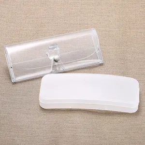 새로운 선글라스 상자 편광 투명 매트 클립 상자 PVC 포장 안경 상자 근시