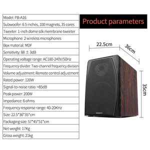 Ensemble d'enceintes <span class=keywords><strong>de</strong></span> bibliothèque <span class=keywords><strong>HIFI</strong></span> actives système <span class=keywords><strong>de</strong></span> son karaoké à domicile <span class=keywords><strong>salon</strong></span> 2.0 système <span class=keywords><strong>de</strong></span> son stéréo TV <span class=keywords><strong>de</strong></span> bureau KTV - Product Image 6