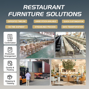 Ensemble de meubles de restaurant en marbre carré pour café et salon de thé, hôtels et restaurants de luxe légers, table et chaise - Product Image 5