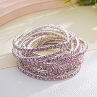 Bracelet extensible en strass de cristal tendance pour femmes, bracelet élastique pour poignet, bracelets de mariage, accessoires de bijoux féminins pour tous les jours