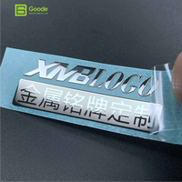 Autocollants métalliques brillants de qualité supérieure Goode, étiquettes d'identité personnalisées pour boîtes de montres, décalcomanies de logo professionnelles en nickel argenté mat