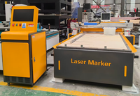 Machine de marquage laser par sablage pour miroirs en verre de Chine 1325, machine de gravure laser à fibre grand format 50W pour le retrait de revêtement de miroir