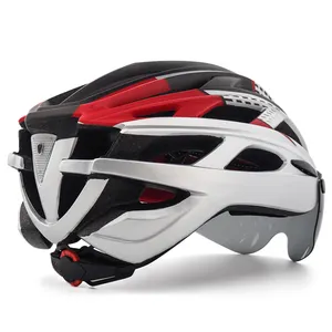 Newly designed CE CPSC certified magnetic goggle bike halmet and LED light Cascos Skydiving bike helmet