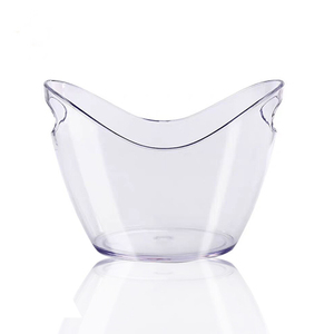 Cubeta <span class=keywords><strong>de</strong></span> Plástico Acrílico Transparente <span class=keywords><strong>de</strong></span> 4 Litros para Bebidas y Fiestas, Cubitera Transparente <span class=keywords><strong>de</strong></span> Alta Calidad <span class=keywords><strong>de</strong></span> 3.5 Litros para Vino - Product Image 2