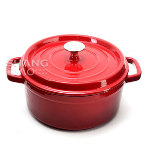 Ensemble de casseroles en fonte émaillée pour la cuisine à domicile, avec couvercle - Product Image 2