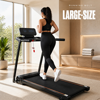 Tapis de course motorisé pliable pour la maison, machine de marche électrique avec écran d'affichage pour l'intérieur et inclinaison manuelle