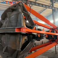 HNTIWIN Usine chinoise CE Grappin mécanique multi-pétales pour déchiquetage de matériaux 10m³ pour la manutention de minerai et de matériaux en vrac
