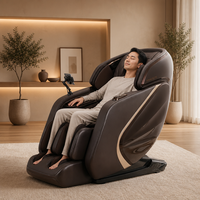 Fauteuil de massage électrique inclinable à poussée unique avec disque de pétrissage profond pour les mollets et rouleaux de massage pour les pieds à 3 rangées