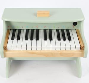Piano en <span class=keywords><strong>bois</strong></span> pour enfants clavier guitare jouet à piles cadeau pour bébé enfant en bas âge garçon fille maison - Product Image 4