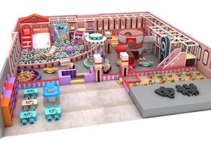 Parc de jeux intérieur haut de gamme pour enfants, personnalisé avec diverses installations de divertissement pour créer un royaume ludique pour les enfants - Product Image 6