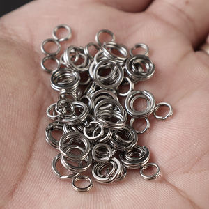 Anéis de Pesca Palmer Flatten Split Rings, Anel O Plano de Aço Inoxidável, Anel Duplo para Pesca em Água Salgada - Product Image 6