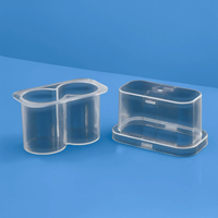 Boîte de rangement transparente pour flacons de 10 ml (2 pièces) – Organisateur et conteneur de protection pour peptides