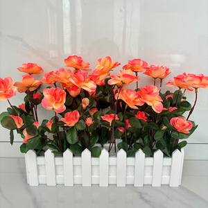 ดอกอาซาเลียหลากสี ดีไซน์ใหม่ ยอดนิยม ต้นไม้ประดิษฐ์ รักษ์โลก ดูเป็นธรรมชาติ เหมาะสำหรับตกแต่งโต๊ะภายในบ้านและจัดสวน - Product Image 5