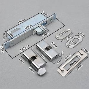 माइको 41054 सीधे जीभ स्लाइडिंग दरवाजा लॉक सेट आर्थिक जस्ता मिश्र धातु मोटिज़ यांत्रिक लॉक - Product Image 6