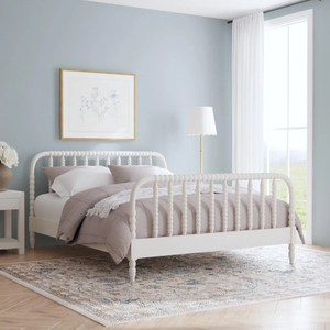 Cadre <span class=keywords><strong>de</strong></span> <span class=keywords><strong>lit</strong></span> en bois massif noir, <span class=keywords><strong>lit</strong></span> plateforme vintage Jenny Lind <span class=keywords><strong>avec</strong></span> <span class=keywords><strong>tête</strong></span> <span class=keywords><strong>et</strong></span> <span class=keywords><strong>pied</strong></span> <span class=keywords><strong>de</strong></span> <span class=keywords><strong>lit</strong></span>, mobilier <span class=keywords><strong>de</strong></span> chambre à coucher style farmhouse - Product Image 4