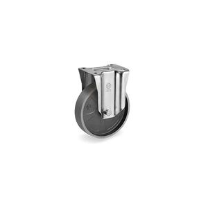 TELLURE ROTA - 695712 Ruedas macizas de hierro fundido, soporte fijo tipo NL-ancho de rueda 40mm, Ø 100 mm (Cant. 6) - Product Image 1