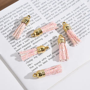 พู่หลากสีแบบกำหนดเองสำหรับทำพวงกุญแจ DIY หนัง PU เป็นมิตรกับสิ่งแวดล้อม ทนทาน สำหรับทำเครื่องประดับ ทำด้วยมือ - Product Image 6