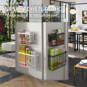 ชั้นวางของติดผนังครัวสไตล์โมเดิร์น GREENSIDE <span class=keywords><strong>NFS</strong></span> ประหยัดพื้นที่ พร้อมที่จัดระเบียบโลหะแม่เหล็ก - Product Image 2